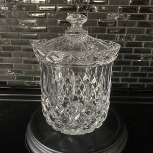 24% Lead Crystal Biscuit Barrel